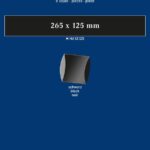 LINDNER - Strisce nere tubolari da 265x125 mm - 8 pz.