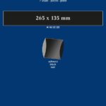 LINDNER - Strisce nere tubolari da 265x135 mm - 7 pz.