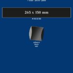LINDNER - Strisce nere tubolari da 265x150 mm - 7 pz.