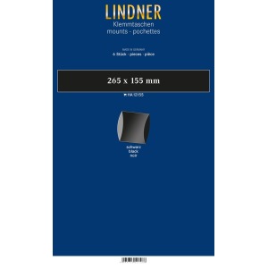 LINDNER - Strisce nere tubolari da 265x155 mm - 6 pz.