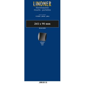 LINDNER - Strisce nere tubolari da 265x90 mm - 10 pz.