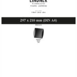 LINDNER - Strisce nere tubolari da 297x210 mm - 5 pz.