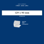 LINDNER - Strisce trasparenti a morsetto da 129x90 mm - 8 pz.