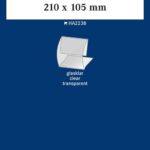 LINDNER - Strisce trasparenti a morsetto da 210x105 mm - 6 pz.