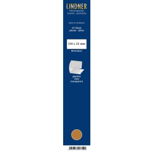 LINDNER - Strisce trasparenti a morsetto da 210x22 mm - 22 pz.