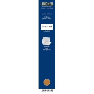 LINDNER - Strisce trasparenti a morsetto da 210x26 mm - 22 pz.