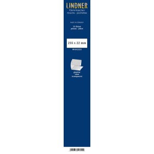LINDNER - Strisce trasparenti a morsetto da 385x22 mm per strisce da coil - 25 pz.