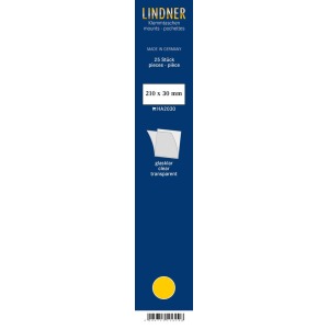 LINDNER - Strisce trasparenti da 210x30 mm - 25 pz.