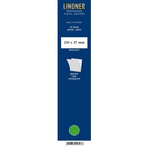 LINDNER - Strisce trasparenti da 210x37 mm - 25 pz.