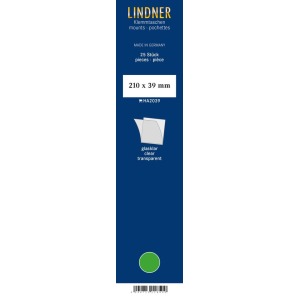 LINDNER - Strisce trasparenti da 210x39 mm - 25 pz.
