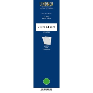 LINDNER - Strisce trasparenti da 210x44 mm - 25 pz.