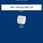 LINDNER - Strisce trasparenti tubolari da 148x210 mm - 6 pz.