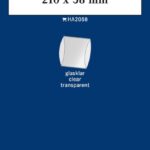 LINDNER - Strisce trasparenti tubolari da 210x58 mm - 10 pz.