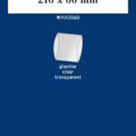 LINDNER - Strisce trasparenti tubolari da 210x60 mm - 10 pz.