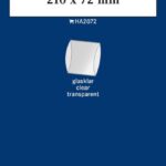 LINDNER - Strisce trasparenti tubolari da 210x72 mm - 10 pz.