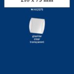LINDNER - Strisce trasparenti tubolari da 210x75 mm - 10 pz.