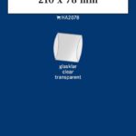 LINDNER - Strisce trasparenti tubolari da 210x78 mm - 10 pz.