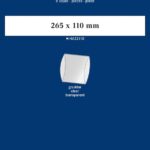 LINDNER - Strisce trasparenti tubolari da 265x110 mm - 8 pz.