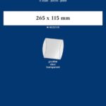 LINDNER - Strisce trasparenti tubolari da 265x115 mm - 8 pz.