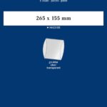LINDNER - Strisce trasparenti tubolari da 265x155 mm - 6 pz.
