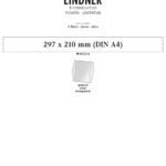 LINDNER - Strisce trasparenti tubolari da 297x210 mm - 5 pz.