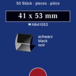 LINDNER - Taschine nere a morsetto da 41x53 mm - 50 pz.