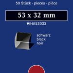 LINDNER - Taschine nere a morsetto da 53x32 mm - 50 pz.
