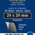 LINDNER - Taschine nere da 24x20 mm - 50 pz.