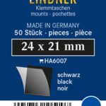 LINDNER - Taschine nere da 24x21 mm - 50 pz.