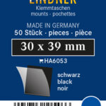 LINDNER - Taschine nere da 30x39 mm - 50 pz.