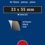 LINDNER - Taschine nere da 33x55 mm - 50 pz.