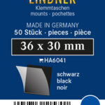 LINDNER - Taschine nere da 36x30 mm - 50 pz.
