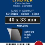 LINDNER - Taschine nere da 40x33 mm - 50 pz.