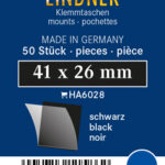 LINDNER - Taschine nere da 41x26 mm - 50 pz.