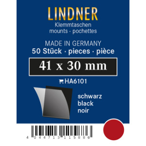 LINDNER - Taschine nere da 41x30 mm - 50 pz.