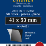 LINDNER - Taschine nere da 41x53 mm - 50 pz.