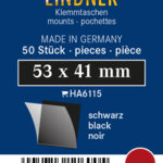 LINDNER - Taschine nere da 53x41 mm - 50 pz.
