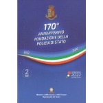 ITALIA - 2022 - 2 € 170° della Polizia di Stato - FDC in folder - immagine 2