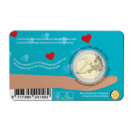 2022 2 Euro Ringraziamento per l assistenza sanitaria durante la pandemia di COVID FDC in coin card versione olandese Belgio retro