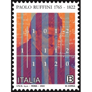 ITALIA - 2022 - 200° della scomparsa di Paolo Ruffini 1 v.