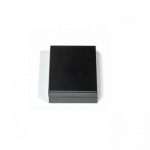 LEUCHTTURM - Astuccio VOLTERRA in legno a 1 casella rettangolare da 54x86 mm - Nero - immagine 3