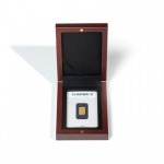 LEUCHTTURM - Astuccio VOLTERRA in legno a 1 casella rettangolare da 54x86 mm - Mogano