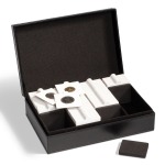 LEUCHTTURM - Cofanetto PRESIDIO per 100 Quadrum o 320 Oblò - Nero - immagine 2