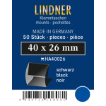 LINDNER - Taschine nere a morsetto da 40x26 mm - 50 pz.