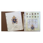 MASTER PHIL - Album per divisionali FRANCESCO 1° volume 2014-2019 completo con fogli e custodia - Avana - immagine 2