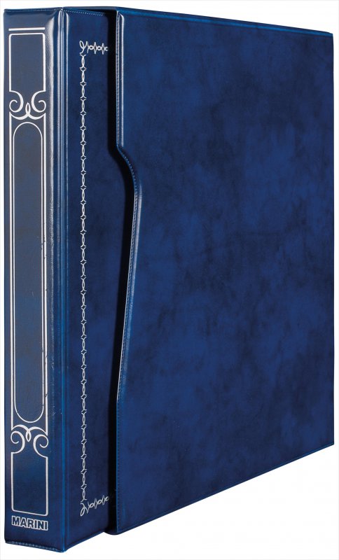Cartella-a-22-anelli-A22-generica-con-custodia-Blu-Marini MARINI - Cartella a 22 anelli A22 generica con custodia - Blu - immagine 1
