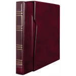 MARINI - Cartella a 22 anelli POSTIGLIONE generica con custodia ed etichetta adesiva a scelta - Bordeaux