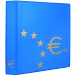 MARINI - Cartella a 4 anelli EURO 2002 senza custodia, vuota - Azzurra