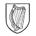 MARINI - Etichetta adesiva stemma Irlanda - 1 pz.