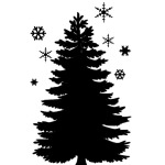 MARINI - Etichetta adesiva tematica Natale - 1 pz.